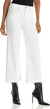 AG Jeans Saige High Rise Cropped Wide Leg Jeans in Modern White