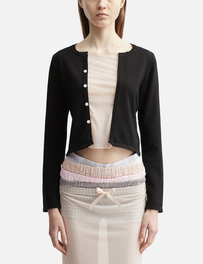 Praying Mesh Layered Cardigan