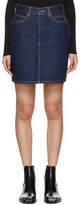 Calvin Klein 205W39NYC - Mini-jupe en denim bleue