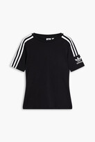 Thumbnail for your product : adidas Striped stretch-cotton jersey T-shirt