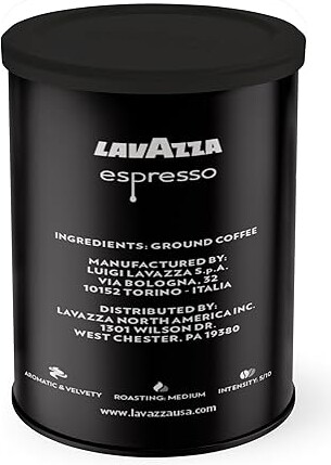Lavazza Espresso Ground Coffee, Medium Roast 8oz