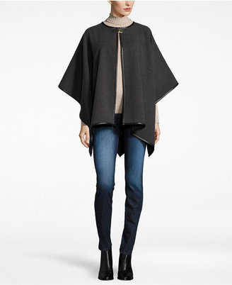 Calvin Klein Turnlock Piped Poncho