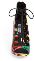 Thumbnail for your product : Steve Madden 'Cythiaa' Floral Print Lace-Up Sandal (Women)