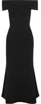 Thumbnail for your product : Michael Lo Sordo - Legion Off-the-shoulder Ribbed Stretch-knit Midi Dress - Black