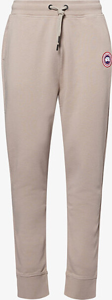 Canada Goose Mens Limestone - Calcaire Huron Relaxed-Fit Cotton-Jersey Joggers L
