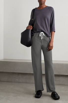 James Perse Cotton-jersey Track Pants - Gray