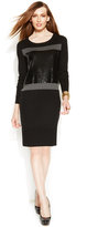 Thumbnail for your product : MICHAEL Michael Kors Sequin-Panel Sweater Dress