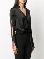 Thumbnail for your product : Patrizia Pepe V-Neck Knotted Blouse