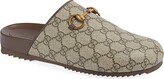 Thumbnail for your product : Gucci Sol Monogram Coated Canvas Slides