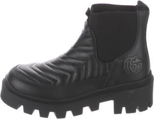 Gucci Matelasse Frances Leather Chelsea Boots - ShopStyle