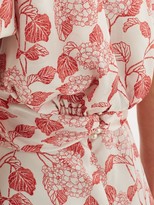 Thumbnail for your product : The Vampire's Wife The Keira Liberty-print Silk-satin Dress - Ivory Red