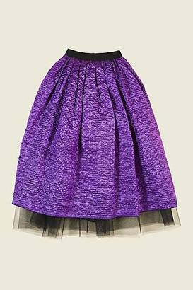 COLLECTION (RUNWAY) Crinkle Taffeta Full Skirt