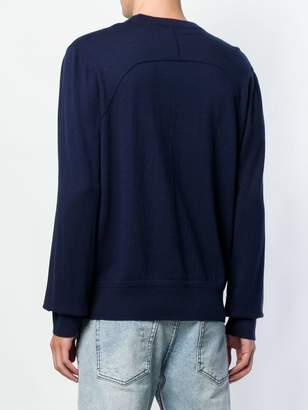 Diesel logo embroidered sweater