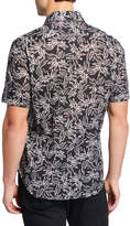 Thumbnail for your product : Culturata Men's Soft-Touch Floral-Print Button-Down Cotton Shirt
