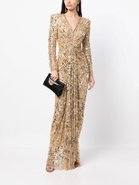 Thumbnail for your product : Jenny Packham Gazelle sequin-embellished gown