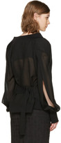 Thumbnail for your product : Ann Demeulemeester Black Oversized Milana Bomber Jacket