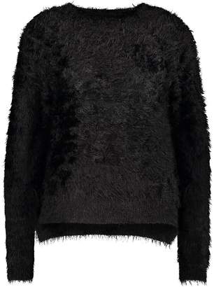 boohoo Feather Knit Fluffy Sweater