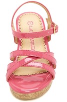 Thumbnail for your product : Laura Ashley Patent Wedge Sandal (Toddler)