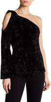 Thumbnail for your product : Lucca Couture Sadie One-Shoulder Velvet Top