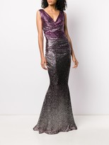 Thumbnail for your product : Talbot Runhof Sequin Ruched Gown