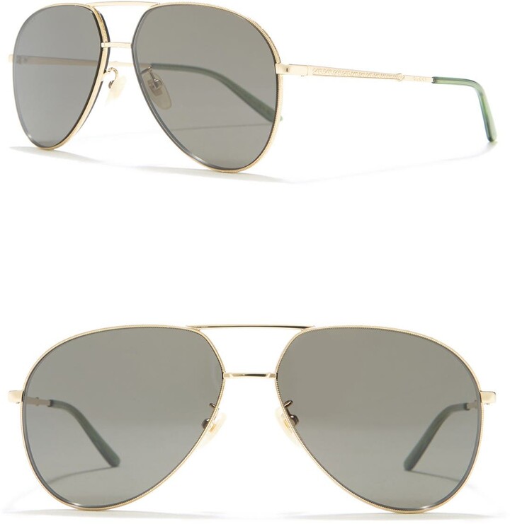 gucci 61mm aviator optical frames