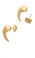Thumbnail for your product : Rebecca Minkoff #WrappedUp Treat Front Back Hoop Earrings