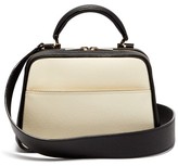 Thumbnail for your product : Valextra Serie S Small Grained-leather Shoulder Bag - White Multi