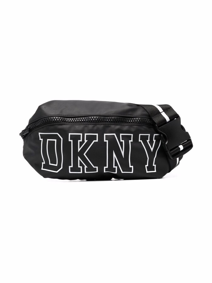 DKNY Logo-Print Two-Tone Belt Bag - ShopStyle