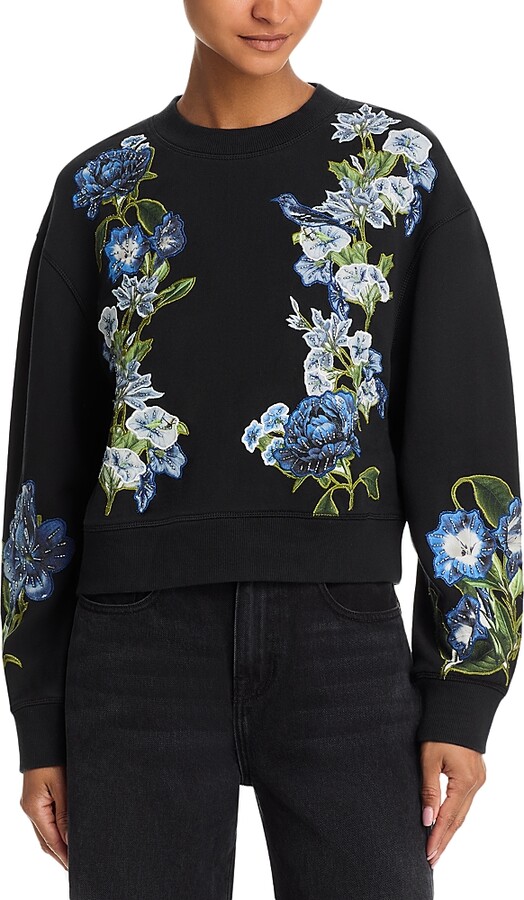 Alice + Olivia Russell Embellished Sweatshirt