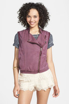 Thumbnail for your product : BP Chambray Moto Vest (Juniors)