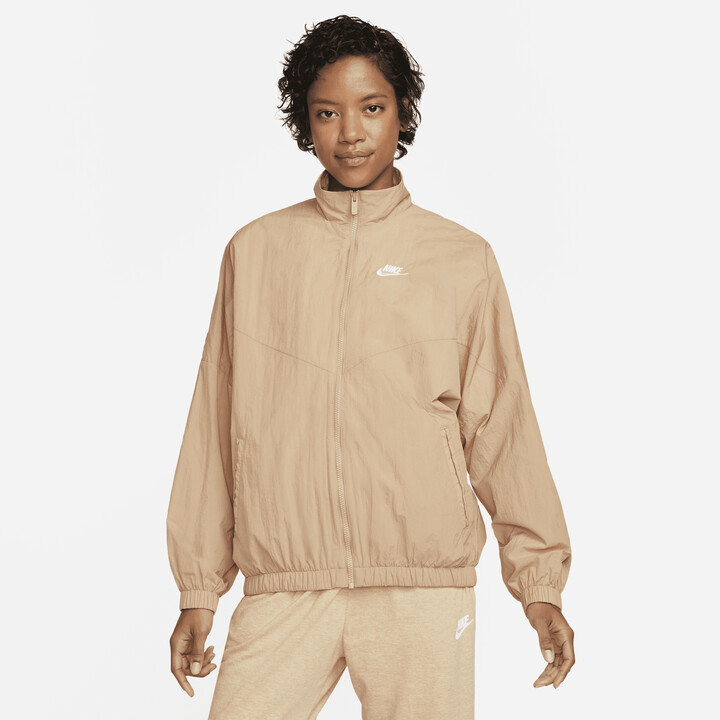 Nike Women's Sportswear Essential Windrunner Woven Jacket in Brown -  ShopStyle