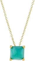 Thumbnail for your product : Ippolita 18k Rock Candy Mini Single Square Sliding Turquoise Pendant Necklace