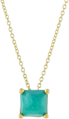 Ippolita 18k Rock Candy Mini Single Square Sliding Turquoise Pendant Necklace