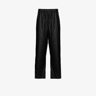 MM6 MAISON MARGIELA Faux Leather Cropped Trousers
