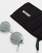 Thumbnail for your product : Weekday Retro Round Sunglasses