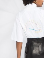 Thumbnail for your product : Fenty by Rihanna Oversized high-neck printed T-shirt