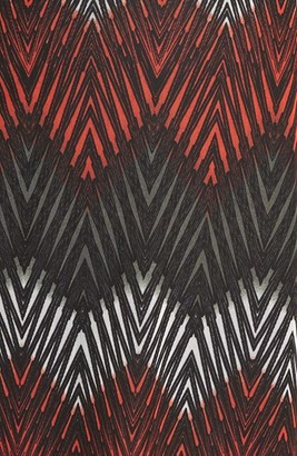 London Times Twist Front Basket Weave Print Maxi Dress (Plus Size)