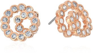 Kate Spade Glitz and Glam Spiral Rose Gold Stud Earrings