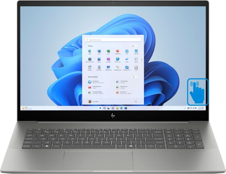 Hp Envy 17t-cw100 Laptop (Intel Ultra 7-155H 16-Core, 16GB 5600MHz Ram, 1TB Ssd, Intel Arc, 17.3" 60 Hz Touch Full Hd (1920x1080),Bt, Win 11 Home