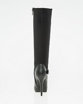 Thumbnail for your product : Le Château Faux Leather Almond Toe Knee-High Boot