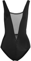 Thumbnail for your product : Norma Kamali Mio mesh-paneled swimsuit
