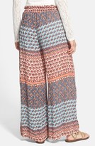 Thumbnail for your product : Angie Print Palazzo Pants (Juniors)