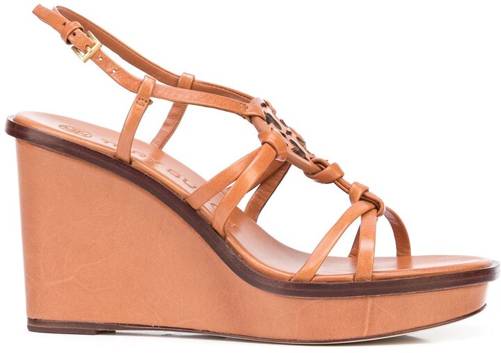 tory burch leather wedge