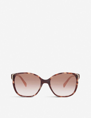 Prada Pink Spr010 Square-Frame Sunglasses