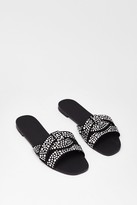 Thumbnail for your product : Nasty Gal Womens Lookin' Stud Baby Faux Leather Flat Sandals - Black - 6