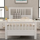 Thumbnail for your product : Red Barrel Studio Freja Twin Solid Wood Platform Bed