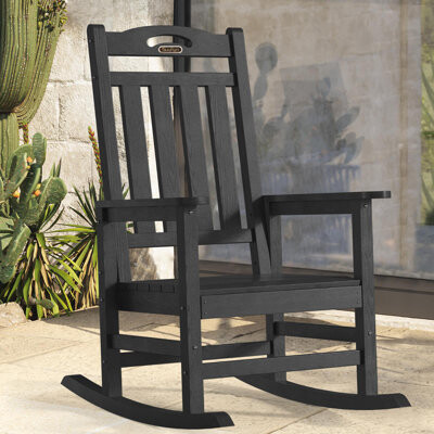 Lark Manor Outdoor Patio Rockers HDPE Rocking Chair Patio Chair Rocking Adirondack Chair