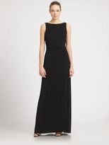 Thumbnail for your product : Laundry by Shelli Segal Drape-Back Glitzy Gown