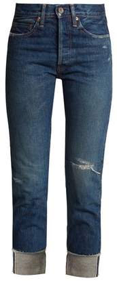 Chimala High Rise Distressed Jeans - Womens - Blue