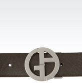 Thumbnail for your product : Giorgio Armani Reversible Leather Belt With Logo